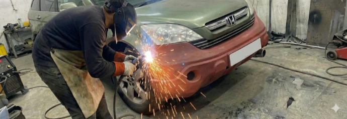 Honda CRV custom front and rear bumper fabrication work